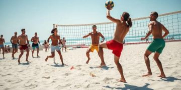 Campeonatos de futevôlei amador no litoral: entre diversão e competição