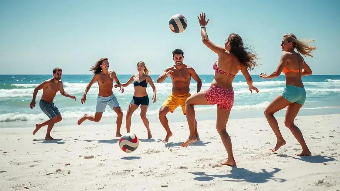 Benefícios de jogar futevôlei no litoral