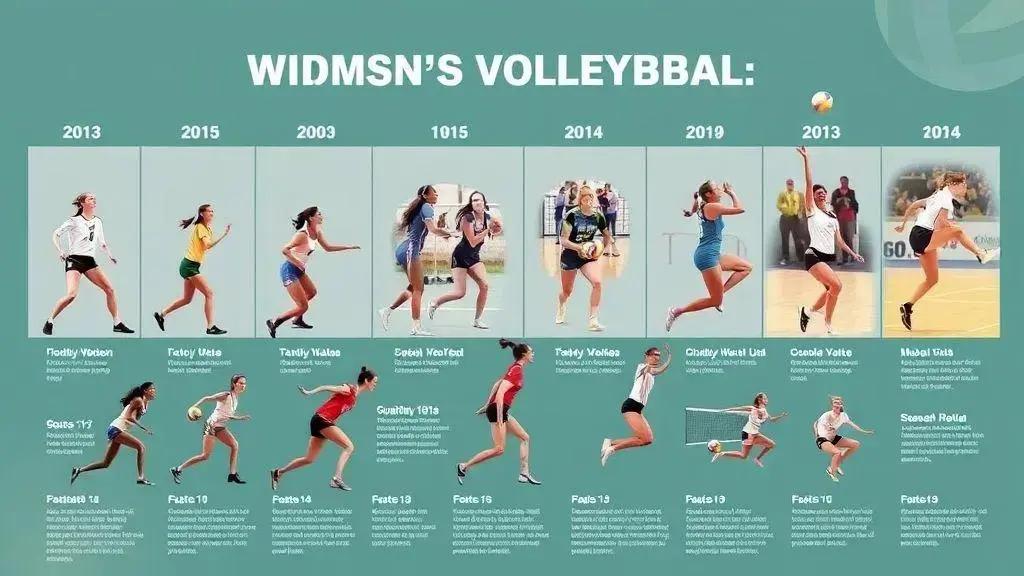 A evolução do vôlei feminino ao longo dos anos A evolução do vôlei feminino ao longo dos anos