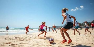 Descubra novas técnicas e treinos para aprimorar seu desempenho no futevôlei