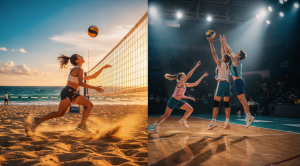 Vôlei de praia vs vôlei de quadra: qual escolher? Vôlei de praia vs vôlei de quadra: qual escolher?