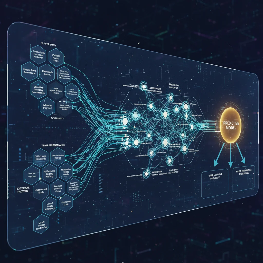 Machine learning algorithms processing NBA data for predictive betting models