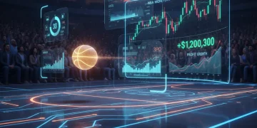 Unlocking Profit: Identifying Undervalued NBA Prop Bets for Consistent Returns Basketball court with digital overlays for NBA prop betting strategy