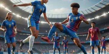 US Soccer Talent: Breakthrough Stars for 2026 World Cup Dynamic young American soccer players on field, symbolizing future US soccer talent and World Cup 2026 hopes.